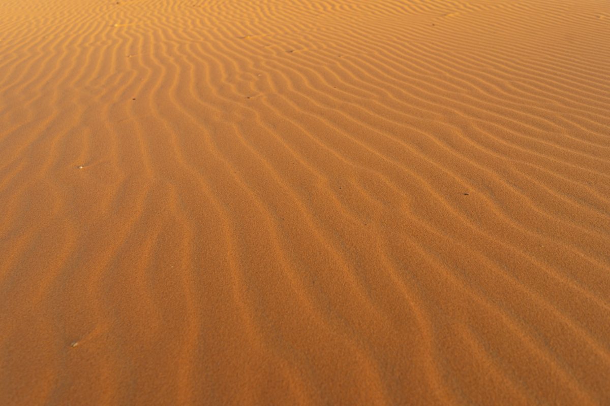 Lineas infinitas de arena en el Desierto del Sahara